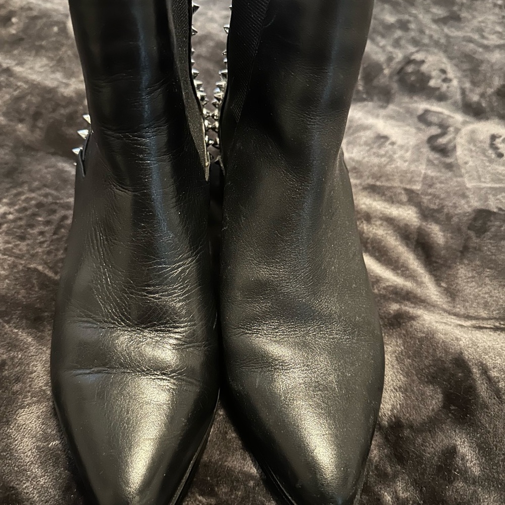 Steve Madden Black Ankle Boots with Studs